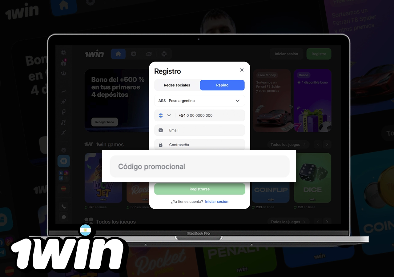 Código promocional de 1win Argentina: hasta un 500 % de bonificación